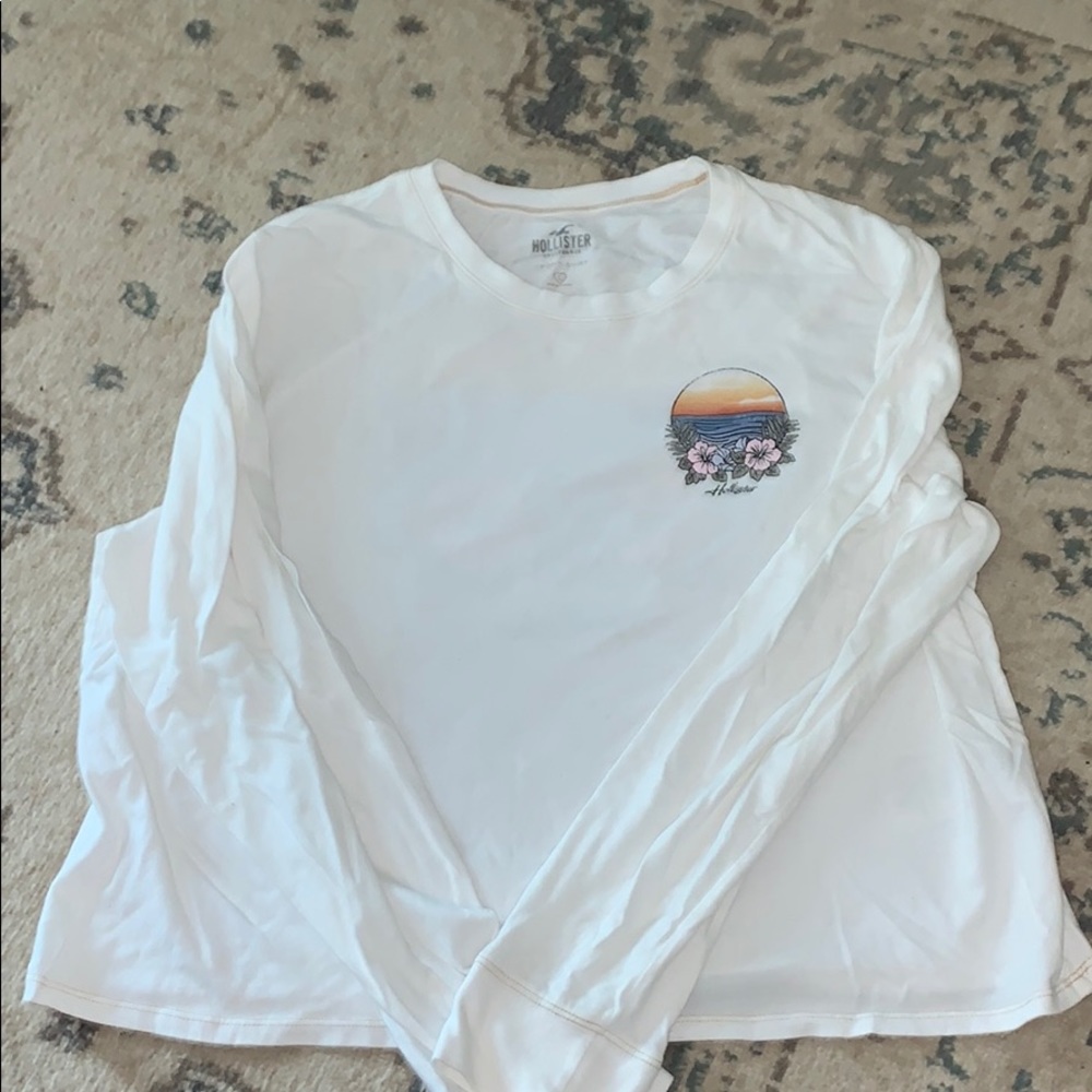 long sleeve cropped t shirt